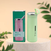 Water Bottle 400ml Leak Proof Glass Water Bottle With Daily Water Intake For Gym And Children Nice Bottle (1 Pc  Light Green Color) thumbnail 6