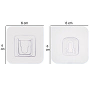 1746 Adhesive Plastic Wall Hooks Heavy Duty Hooks ( 1 Pair ) thumbnail 5