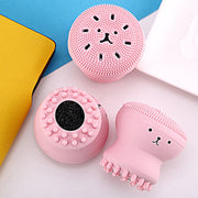 1671 Facial Cleansing Brushes Cute Octopus Shape Silicone Face Scrubber Massager Skincare Tool (1pc) thumbnail 6