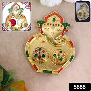Ganesh Design Decorative Kumkum Box - (1 Pc) thumbnail 6