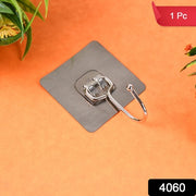 Large Stainless Steel Self Adhesive Wall Hooks (1 Pc) thumbnail 6