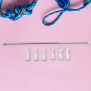 17968 Stainless Steel Utensil Hanger Rail Nail Free Wall Mount With 2 Magic Stickers  6 Plastic Hooks For Kitchen thumbnail 4