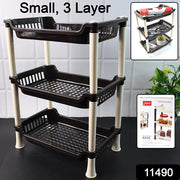 Apex Small Multiuse Plastic Storage Rack Organizer 3-tier thumbnail 5