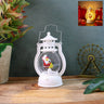 Mini Led Decorative Lantern With Santa Figurine  Handle (1 Pc)