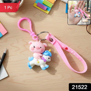 Cute Pig Riding Unicorn Cartoon Keychain (1 Pc) thumbnail 7