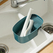 2833 Kitchen Dish Drainer And Drying Rack Sink Basket For Washing Bowls Utensils Vegetables Fruits Storage Organiser thumbnail 2