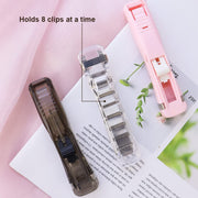 Portable Paper Clamp With 8 Pcs Clip Dispenser Handheld Paper Fast Clam (1 Set) thumbnail 4
