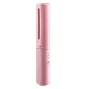 13072 Rechargeable Mini Hair Straightener Travel Portable Usb Charging Cordless Hair Straightener Bursh Three Temperature Adjustments Flat Iron Comb (1 Pc) thumbnail 4
