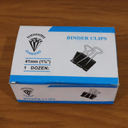Medium Size Heavy-duty Black Binder Clips Set (32 Mm 12 Pc) thumbnail 6