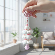 Cute Cartoon Cloud Stack Keychain With Bell (1 Pc  Mix Color) thumbnail 5
