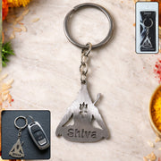 Premium Metal Lord Shiva Trishul Design Keychain 1 Pc thumbnail 1