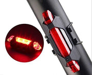 1561 Rechargeable Bicycle Front Waterproof Led Light (Red) thumbnail 1