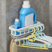 8788 Multipurpose Platic Hanging Drain Rack Retractable Sponge Storage Hanging Rack With Adhesive Hook For Kitchen And Bathroom Dishcloth Holders Basket Drying Tray Organizer thumbnail 1