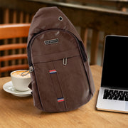 13112 Waterproof Anti Theft Cross-body Fanny Pack Waist Bag Shoulder Bags Chest Men Casual Fashion Usb Charging Earphone Hook Sling Travel Bag (1 Pc) thumbnail 3