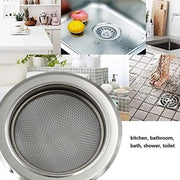 0701 Medium Size Stainless Steel Sink Strainer Kitchen Drain Basin Filter Stopper Drainer thumbnail 1
