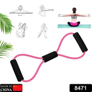 8471 Sport Resistance Loop Band Yoga Bands Rubber Exercise Fitness Training Gym Strength Resistance Band Exercise Equipment Bands For Working Out (1 Pc Mix Color) thumbnail 7