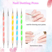 6020 Nail Art Point Pen And Set Used By Womens And Ladies For Their Fashion Purposes. thumbnail 2