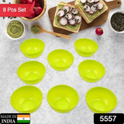 5557 Multipurpose Small Round Plastic Bowl  Katori Microwave Safe Reusable Lightweight Bowl Dishwasher Safe Chutney Bowl (8 Pcs Set) thumbnail 5