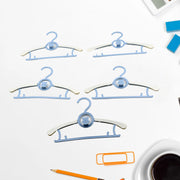 7874 Large Dress Hanger Plastic Adjustable Child Plastic Hangers Space Saving Lightweight Hangers For Clothes Coat Shirt Closet Cloth Hangers Ideal (5pc) thumbnail 1