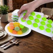21 Grid Plastic Round Pop Ice Cube Tray With Lid (1 Pc) thumbnail 2