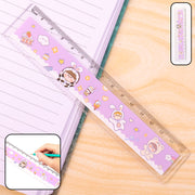 Premium Cute Cartoon Plastic Ruler For Kids (1 Pc) thumbnail 1