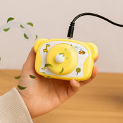 Cute Bear-shaped Mini Rechargeable Fan (1 Pc) thumbnail 2