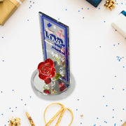 17530 Lovely Rose Gift Showpiece Love Showpiece Valentines Day Gift Cute Anniversary Wedding Birthday Boyfriend Husband Romantic Unique Gift Set Home Decoration Gift Set (1 Pc) thumbnail 4