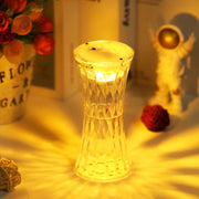 8440 Crystal Lamp Universal Night Light Soft Lighting Eye Protection For Nursery Study Bedroom Transparent Crystal Table Soft Lighting Multipurpose For Hotel For Office For Childrens Room (12pc Moq) thumbnail 2