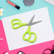 7563  Stainless Steel Double Grip Scissors Multipurpose  Comfort Grip Handle And Stainless Steel Blades  Paper Photos Crafts All Purpose Office (1 Pc) thumbnail 1