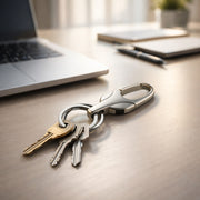 Stylish Metal Key Holder Keychain With Secure Lock Clip 1 Pc thumbnail 1