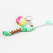 Kids Toothbrush And Ball Keychain Toy Set thumbnail 1