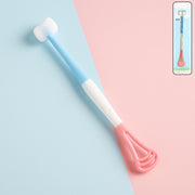 2-in-1 Baby Tongue Cleaner And Oral Massager Stick With Soft Silicone Brush Head thumbnail 6
