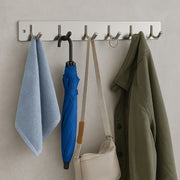 Stainless Steel Wall Mounted Coat 6 Hook Rack (32x3  1pc) thumbnail 2