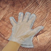 0665 Large Size Plastic Transparent Disposable Clear Plastic Hand Gloves For Home Kitchen Hotels Hospitals Clinics Beauty Parlor Saloons (100 Pcs) thumbnail 2