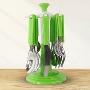 Stainless Steel Cutlery Set With Stand - (24 Pc) thumbnail 5