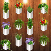 3858 Plastic Vertical Hanging Planter Pot Multicolour thumbnail 1