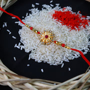 Designer Golden Rakhi thumbnail 3