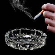 4066 Paricutin Glass Crystal Quality Cigar Cigarette Ashtray Round Tabletop For Home Office Indoor Outdoor Home Decor thumbnail 5