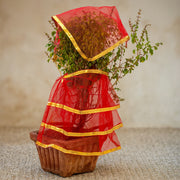Premium Tulsi Vastra Pooja Cloth  2-piece Set thumbnail 4