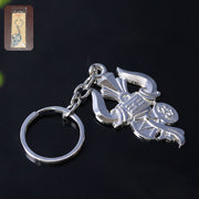 Trishul Damru Shiv Symbol Silver Keychain (1 Pc) thumbnail 6
