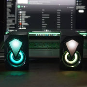 Rgb Desktop Speakers Plug And Play Usb Powered Speaker (2 Pc Set) thumbnail 5