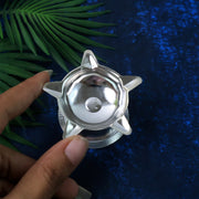 Stainless Steel Lotus Design Diya (1 Pc) thumbnail 6