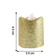 Christmas Premium Glitter Led Tealight Candles (9 Pc Set) thumbnail 5