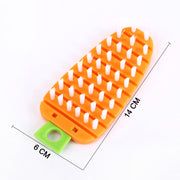 2909 Vegetable Scrubbing Brush Vegetable Scrubber Nontoxic Fruit Brush Carrot Shape Vegetable Brush For Potato For Vegetable thumbnail 2