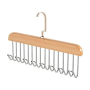 Space Saving 8 Hooks Wooden Hangers (Hanging Hook Included  1 Pc) thumbnail 5