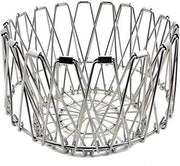 3040 Multipurpose Fruit Basket Stainless Steel Wire Bowl Foldable Basket For Vegetable  Fruits  Dining thumbnail 1