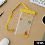 6388a Mix Color Dust Proof Rain Pouch Waterproof Plastic Mobile Cover With Belt Waterproof Phone Pouch Large Phone Waterproof Case Underwater Dry Bag For All Android And Iphone Models thumbnail 5