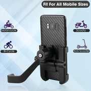 12674 Full Metal Body Bike  Scooty 360 Degree Rotating Mobile Holder Stand For Bicycle Motorcycle Scooty For Maps And Gps Navigation Fits All Smartphones (1 Pc) thumbnail 6