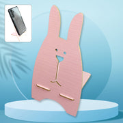 Wooden Cute Lovely Rabbit Design Mobile Stand (1 Pc) thumbnail 1