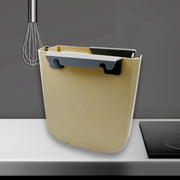 Hanging Trash Can For Kitchen Cabinet Door Small Collapsible Foldable Waste Bins Hanging Trash Holder For Bathroom Bedroom Office Car Portable thumbnail 1